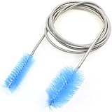 uxcell Flexible Double Ended Tube Filter Pump Hose Brush 155cm for Aquarium