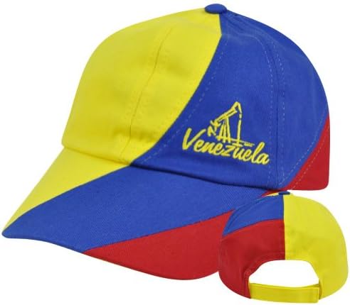 Venezuela Gorra Garment Wash Slouched Fit Adjustable Velcro Hat Cap Flag Country
