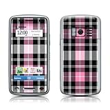 Pink Plaid Design Protective Skin Decal Sticker for Nokia C6-01 Cell Phone