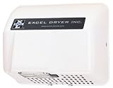 Excel Dryer HO-IW Cast Cover Series Hands Off Automatic Sensor Surface Mounted Hand Dryer - White Epoxy