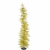 Whimsical Gold Laser Tinsel Artificial Christmas Tree 6′