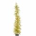 Whimsical Gold Laser Tinsel Artificial Christmas Tree 6'