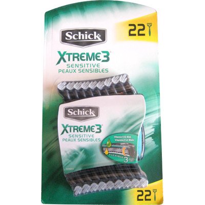 Schick Xtreme3 Disposable Razors, 22 Count
