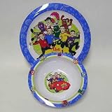 The Wiggles 2 Piece Plastic Dish Set - Plate and Bowl