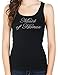 Maid of Honor Tank on Extra-Long Black Tank Top by Bella
