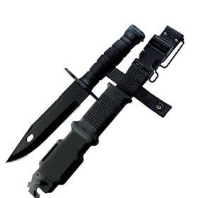 Ontario M-9 Bayonet, Black, Scabbard OK6143