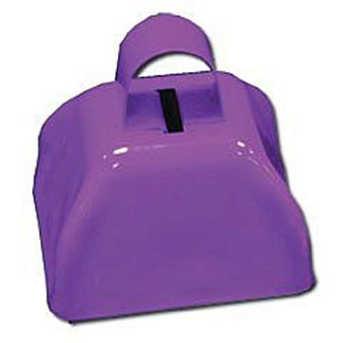 12 PURPLE (1 Dozen) Cowbells - Football Noisemakers High School Loud Cheer Aid