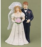 Review Yacanna  / Air Force Bride and Groom Couple Figurine Caketop