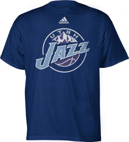 Utah Jazz Youth Adidas Team Logo Short Sleeve Tee