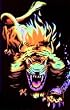 Angry Lion Blacklight Poster