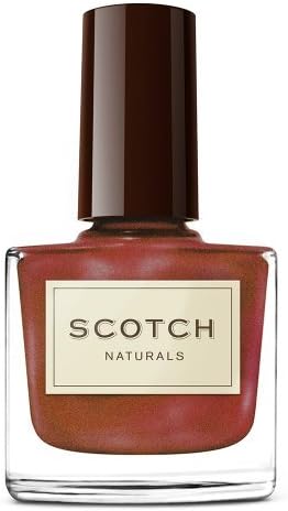 Scotch Naturals Non-Toxic Nail Polish, Blood and Sand (intense sparkling burgundy)