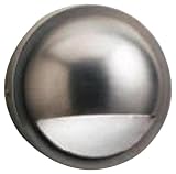 Kichler Lighting 15064BN Half Moon 12-Volt Deck and Patio Light, Brushed Nickel