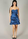 Strapless Pleated Trim Pick-Up Formal