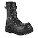 1 1/2 Inch Mens Sizing Gothic Combat Boot Velcro Strap Black Calf Boot