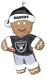 Oakland Raiders Gingerbread Man Christmas Ornament