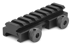 AR15 M4 FLAT TOP COMPACT 1/2 INCH RISER MOUNT PICATINNY RAIL