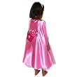 Girls 24" Pink Princess Crown Satin Cape