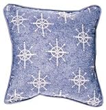 Review Simply Home  / Even Snowmen Get The Blues Snowflake Holiday Tapestry Toss Pillow