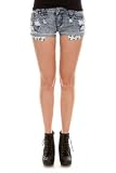 LOVEsick Blue Acid Wash Distressed Cut-Off Short Shorts