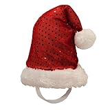 Kyjen 2815 LED Headband Adjustable Santa Hat for Dogs Holiday Pet Accessory, Large, Red