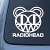 RADIOHEAD 3 - Vinyl Decal Sticker #A1461 | Vinyl Color: White
