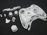 Crystal Xbox 360 DIY Custom Controller Kit - Transparent Accessories for Mi ....