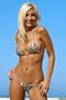 Adjustable Top and G String Thong Bikini (Leopard)