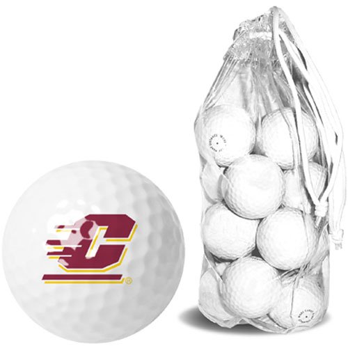 Central Michigan Chippewas Ncaa 15 Golf Ball Clear Pack