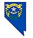 Nevada State (Q29) Shape Flag Vinyl Decal Sticker Car/Truck Laptop/Netbook Window