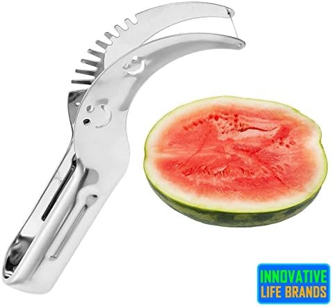 Watermelon Slicer Corer Server Stainless Steel Dishwasher Safe Kid Friendly by Innovative Life Brands