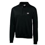 NCAA Men's Georgia Bulldogs Black Journey Supima Flatback Half Zip (Black, Medium)