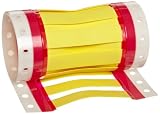 Hellermann Tyton WM-4Y-25 Yellow ShrinkTrak Shrink Tag Wire Markers, 1/2