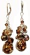 Browns Teardrop Cluster Earrings