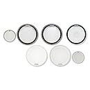 Aquarian Drumheads SKPII24BK Super-Kick II Prepack 24-inch Bass Drum Head, gloss black