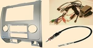 Amazon.com: Radio Stereo Install Silver Dash Kit (single and double din