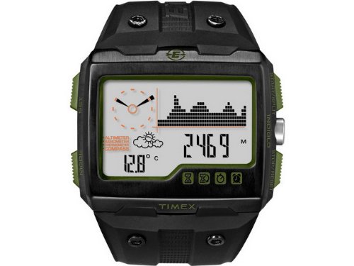 Timex Wide Screen Expedition Watch - Black Rubber Strap T49664
