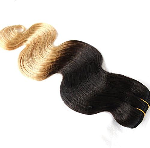 CICI Beauty 18 Inch Virgin Human Ombre Hair Two-tone Color #1B/27 Grade 6A Brazilian Body Wave Hair Weft 1 Bundle 95-100Gram/Bundle