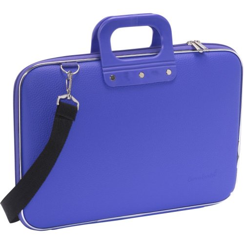 Bombata - Classic 17-inch Laptop Bag - Purple Purple