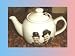 LAUREL AND HARDY CERAMIC TEAPOT