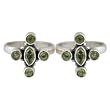 Foot Jewelry Toe Ring Sterling Silver Peridot Gemstone