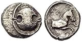 Tanagra, Boeotia, Greece, c. 387 - 374 B.C.; Silver Obol