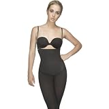 Vedette Total Compression Mid-Thigh Body Shaper: BLACK/LARGE (Vedette Body Suit for Women)
