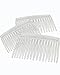 14 Clear Plain plastic Smooth Hair Clips / Combs 2 3/4