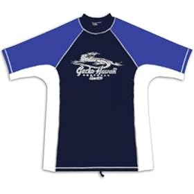 Gecko Hawaii Mens Rash Guard, surf / swim / dive / snorkel / scuba