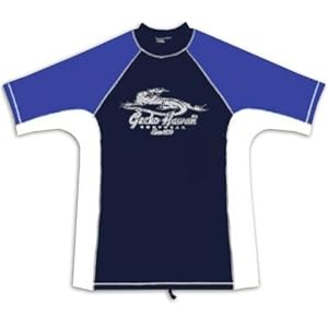Gecko Hawaii Mens Rash Guard, surf swim dive snorkel scuba