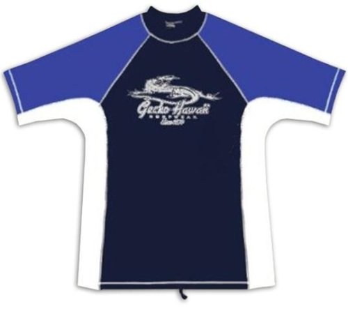 Gecko Hawaii Mens Rash Guard, surf / swim / dive / snorkel / scuba
