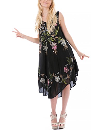 Women's Floral Embroidered Shift Dress