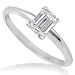 1.01ct GIA Certified Emerald Cut Diamond Ring H/VS1