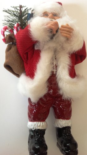 8″ tall Bring Tree Santa Doll or Ornament by Santa’s Workshop Christmas Ornament