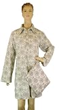 Pink Gray Medaillon Roses Toile Style French Elegant Design Sleepshirt Long Sleeve Casual nightshirt or leisure shirt with travel pouch ~ 3 sizes